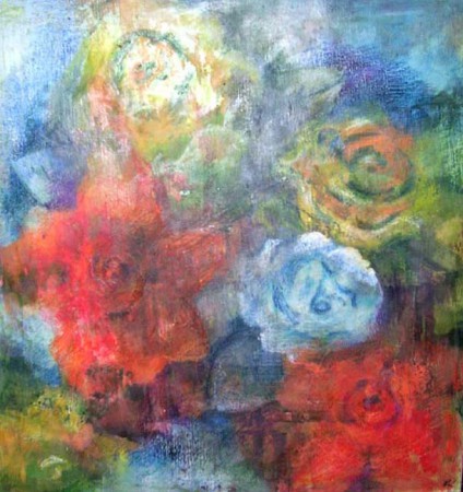Stôl ruží  44x42cm